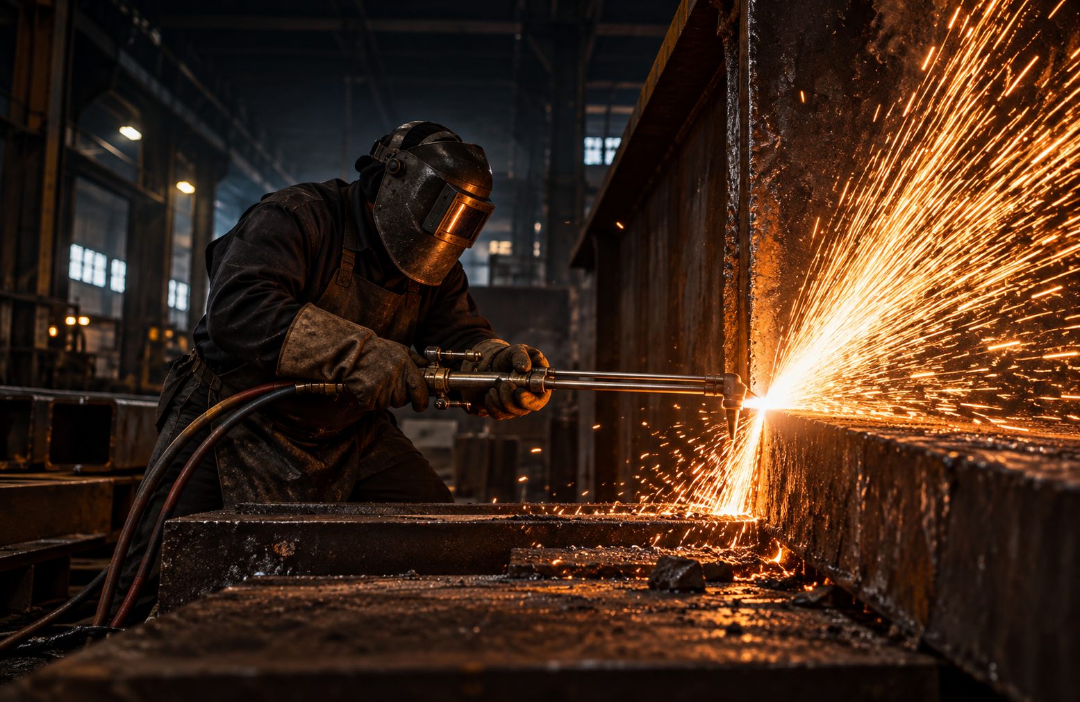 Taglio industriale con cannello